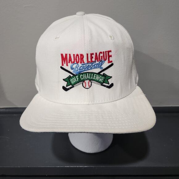 VTG 80s Major League Baseball Golf Challenge MLB MLBPAA New Era Snapback Hat Cap - Picture 2 of 16